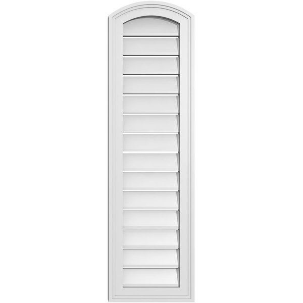 Arch Top Surface Mount PVC Gable Vent: Non-Functional, w/2